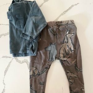 Zara Kids 12-18mo Dog Set